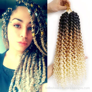 Hot sell passion twist hair 18inch water wave 18 inch passion twist hair